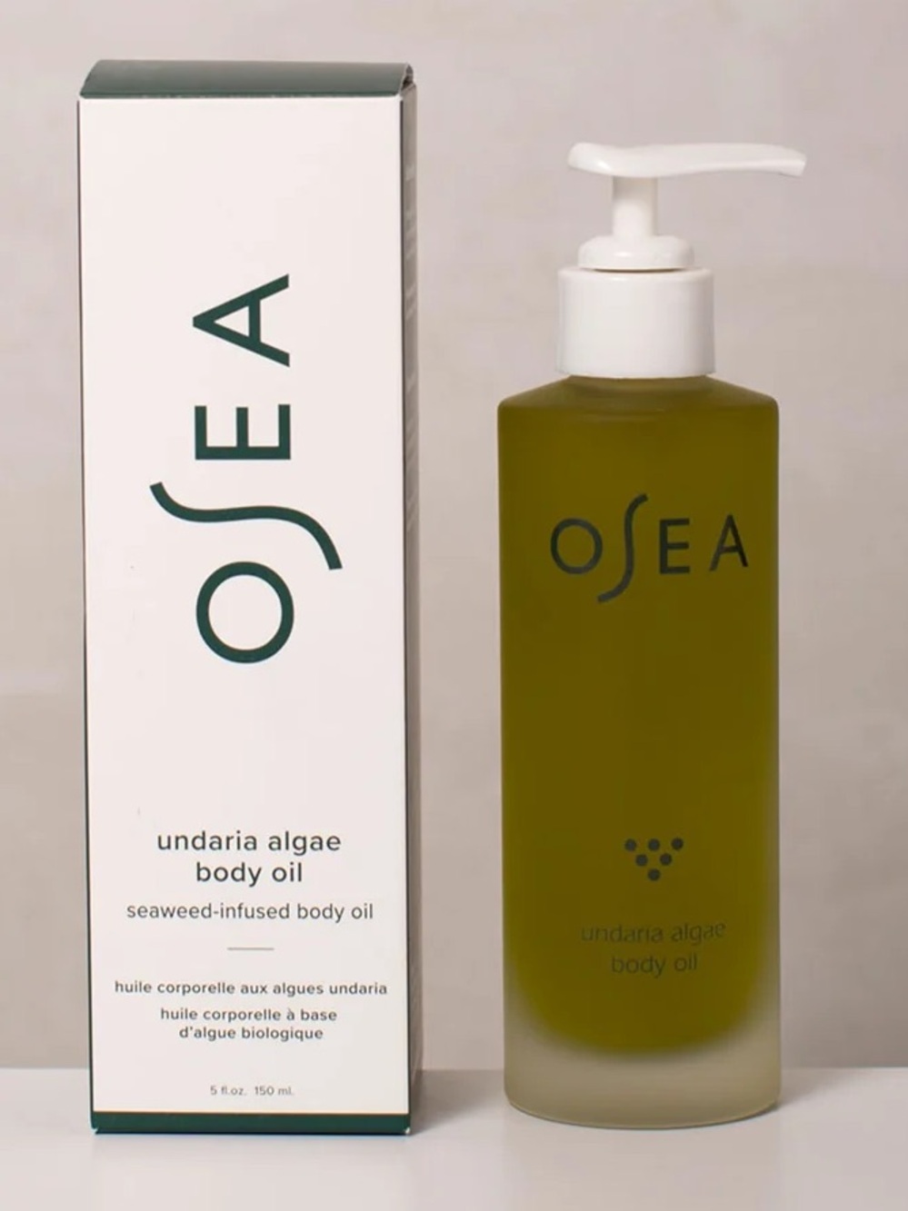 OSEA Undaria Algae Body Oil — Green Bottle with White Pump